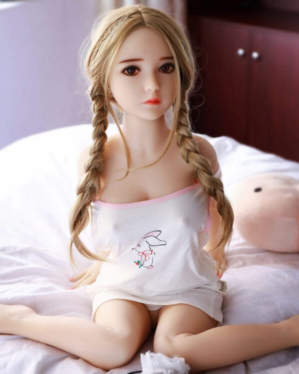 100cm TPE Blonde Braids Doll