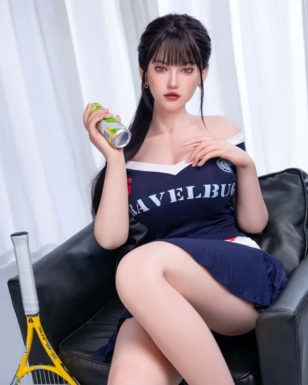 |Life Sized| Silicone Headed Sex Doll &168cm (5.5') Tennis Girl With Artificial Hair 6 zhutu 3 6