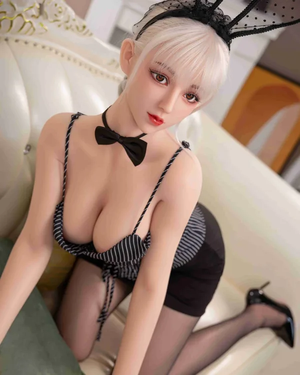 158cm (5.18') Life Size TPE Large Breasted Sex Doll - Sexy White Haired Girl
